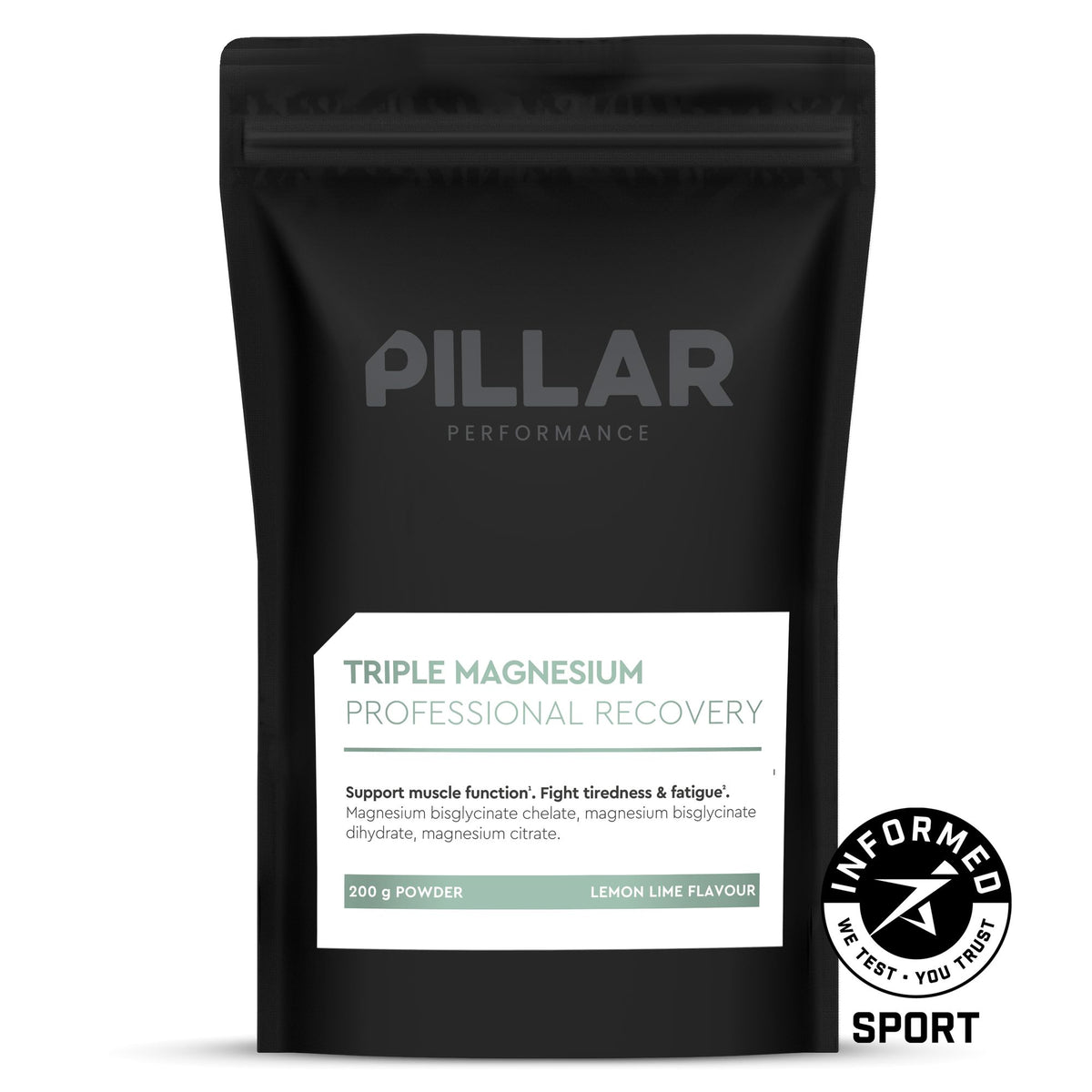 Triple Magnesium 200g Pouch, Lemon Lime