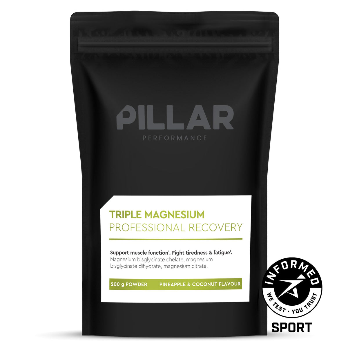 Triple Magnesium 200g Pouch, Pineapple Coconut