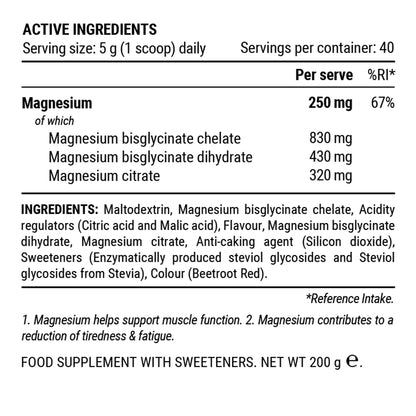 Triple Magnesium 200g Jar, Berry