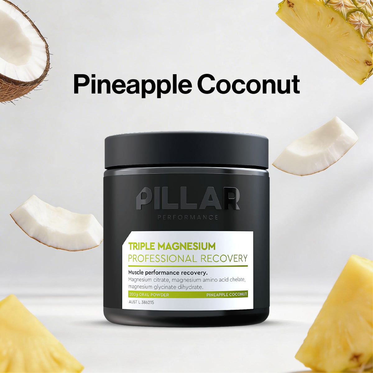Triple Magnesium 200g Jar, Pineapple Coconut
