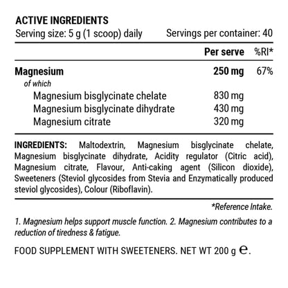 Triple Magnesium 200g Jar, Pineapple Coconut