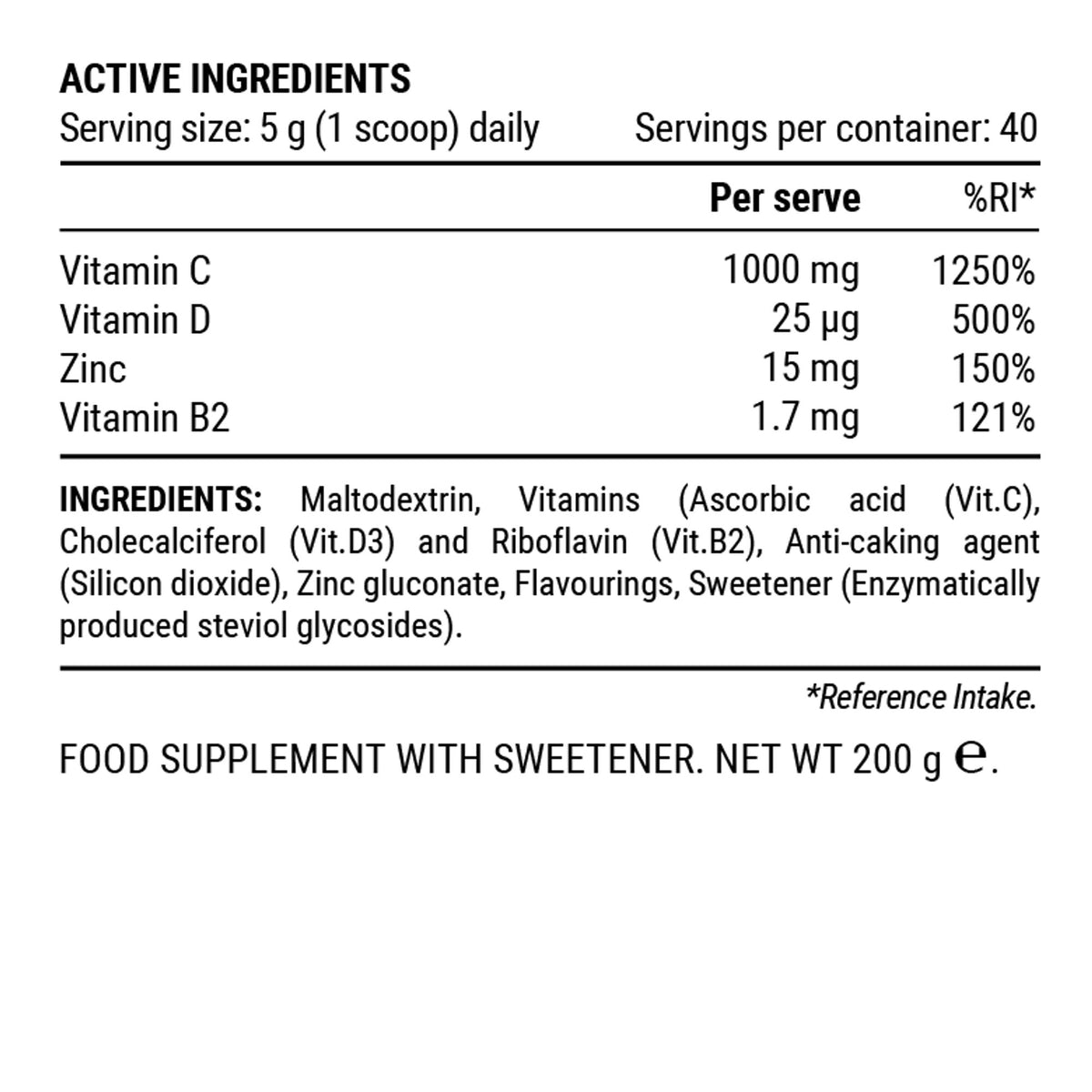 Ultra Immune C 200g Jar, Tropical